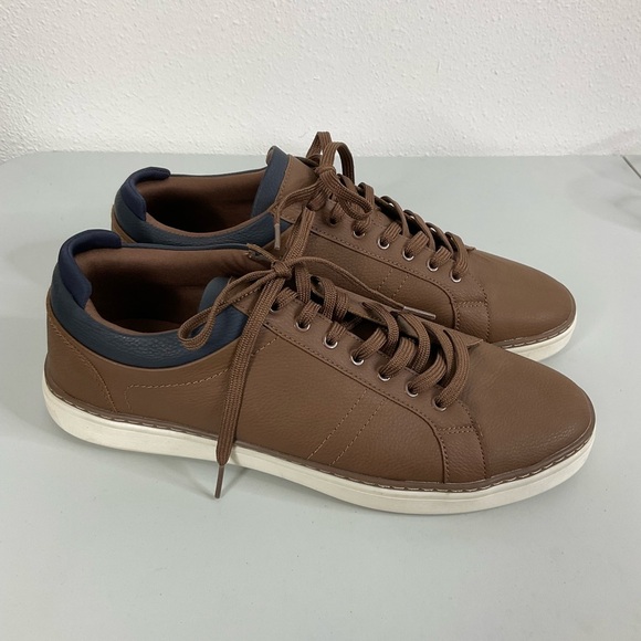 Aldo Other - Aldo Men’s Brown Faux Leather Sneaker Size 12